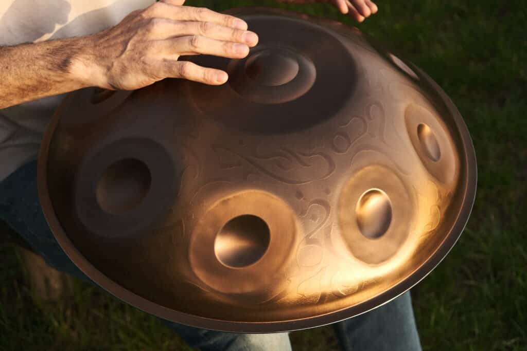 MAG embossed handpan 1