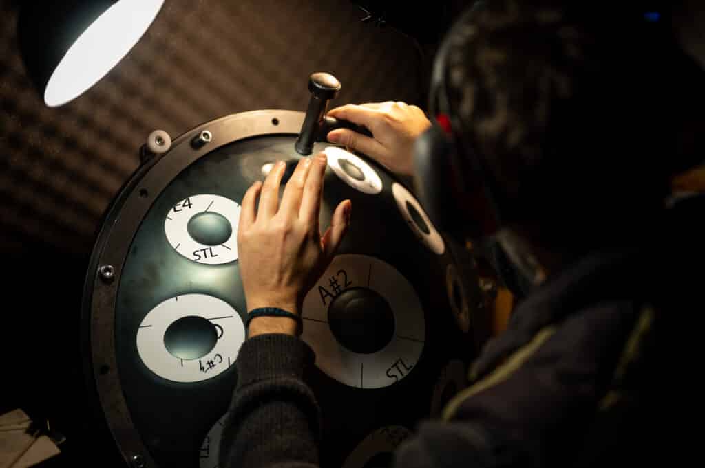 Testing a handpan's tuning stability